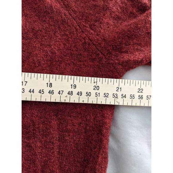 NWT Madewell Cozy Short Walking Cardigan Heather Scarlet XS Red - Picture 9 of 9